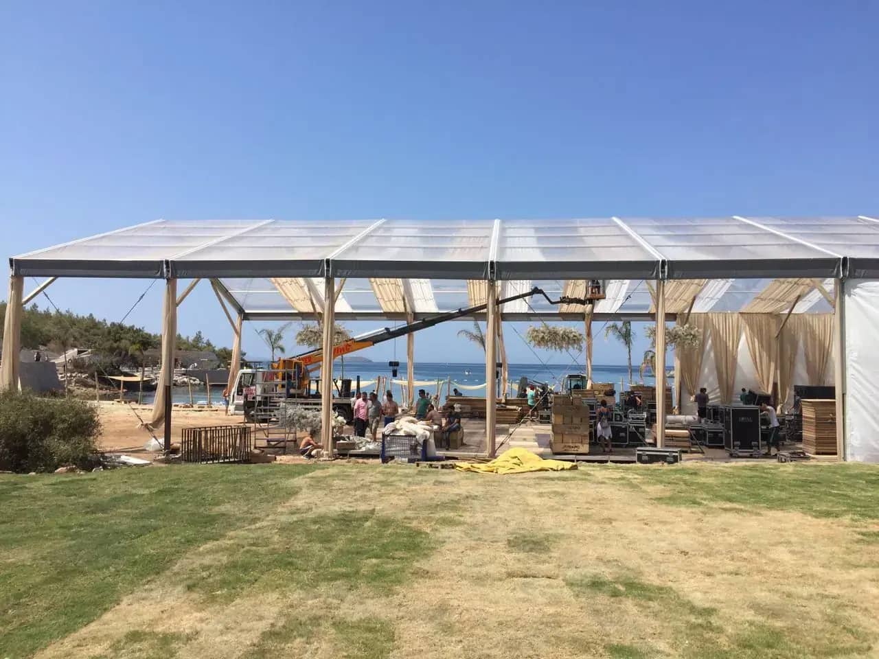Akbük Beach Party Etkinlik Çadırı Kiralama Projesi, saha görseli 2