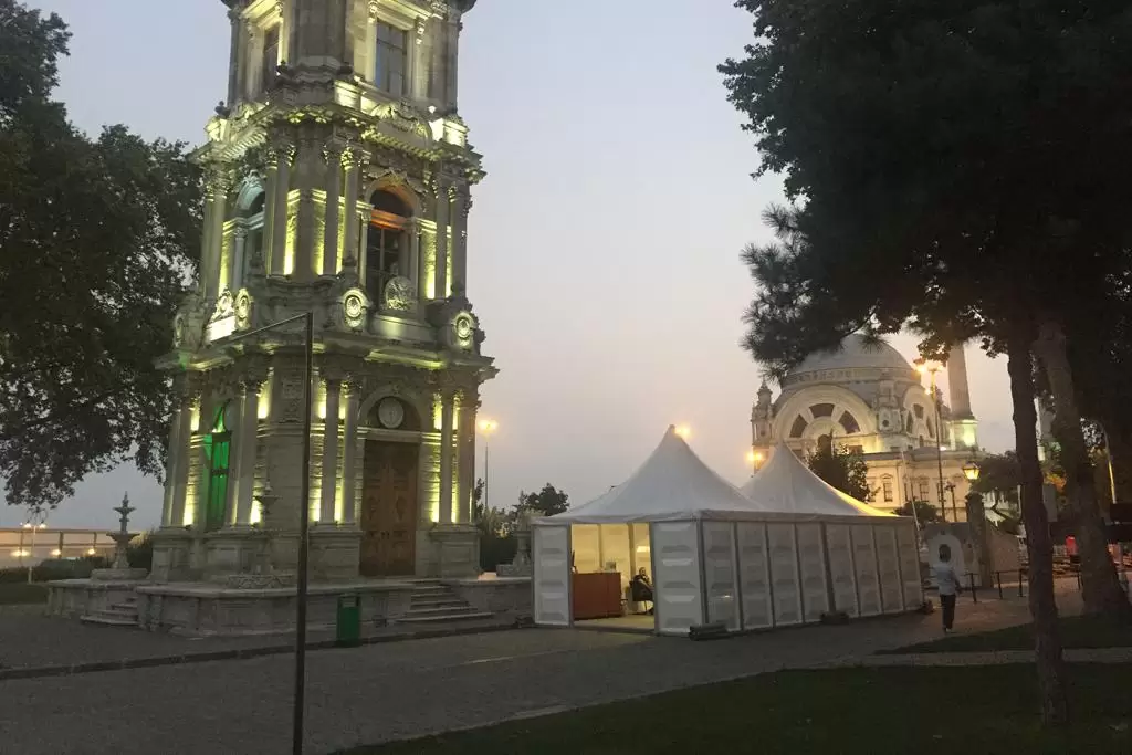 Dolmabahçe Sarayı Güvenlik Çadırı, saha görseli 2