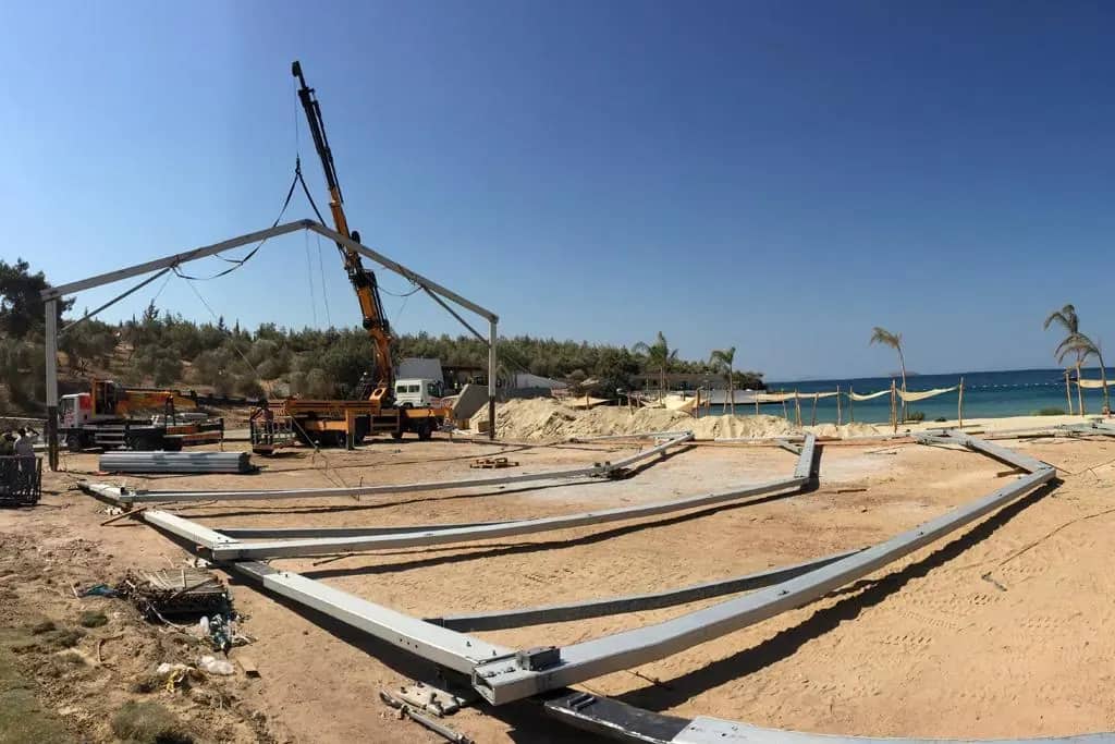 Bodrum Şeffaf Çadır Düğün Kurulumu, saha görseli 2