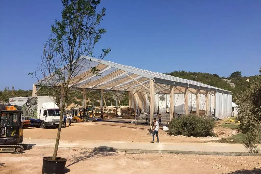 Bodrum Şeffaf Çadır Düğün Kurulumu, saha görseli 4