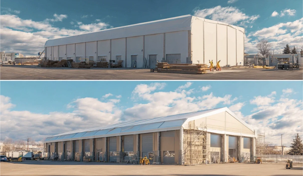 Sandviç Panel Depo vs Thermoroof Depo Çadırı